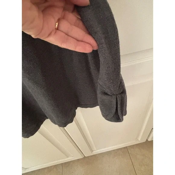 J. McLaughlin Gray Mock Neck Long Sleeve Tunic Top Womens Size M - Picture 6 of 8